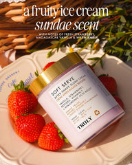 Truly Soft Serve peptides elasticity concept to improve skin resilience.