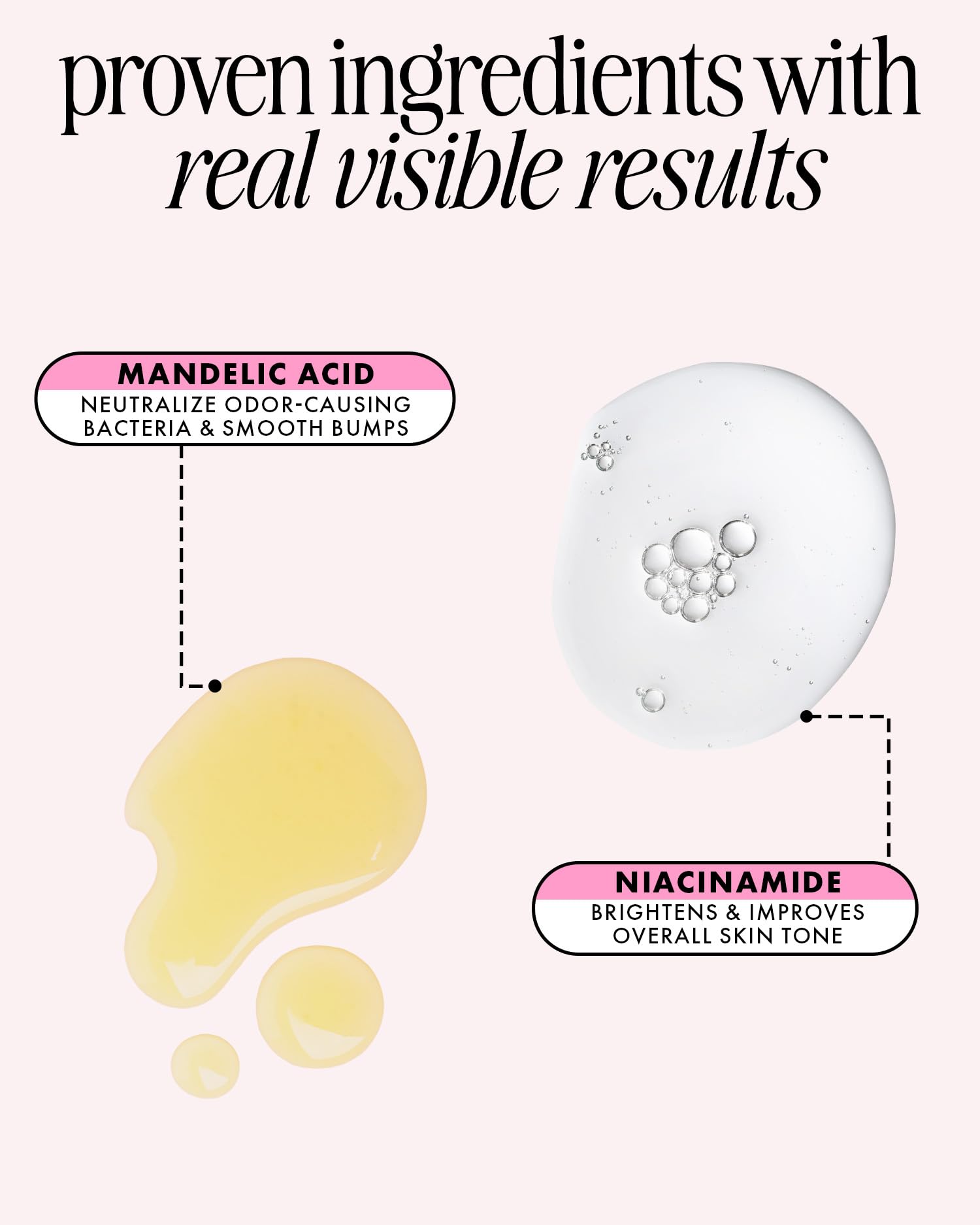 Underarm area shows dry, fresh feel after applying Truly Unicorn Fruit deodorant.