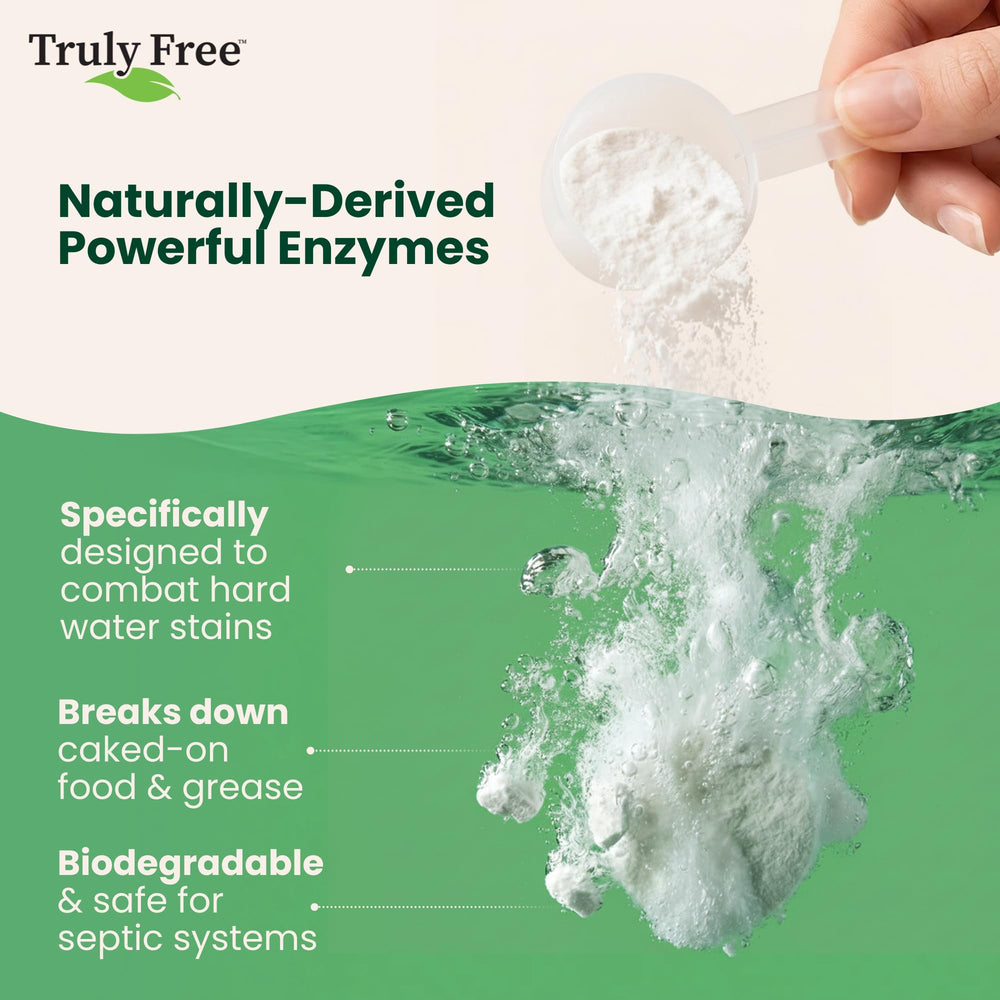 Truly Free includes a measuring scoop for precise dosing and easy use.