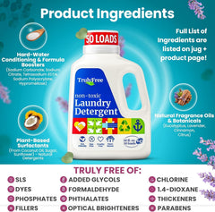 Truly Free signature scent enhances laundry freshness.