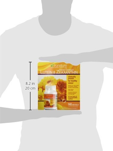 Close-up of TruNature Vision Complex softgels for daily eye wellness.