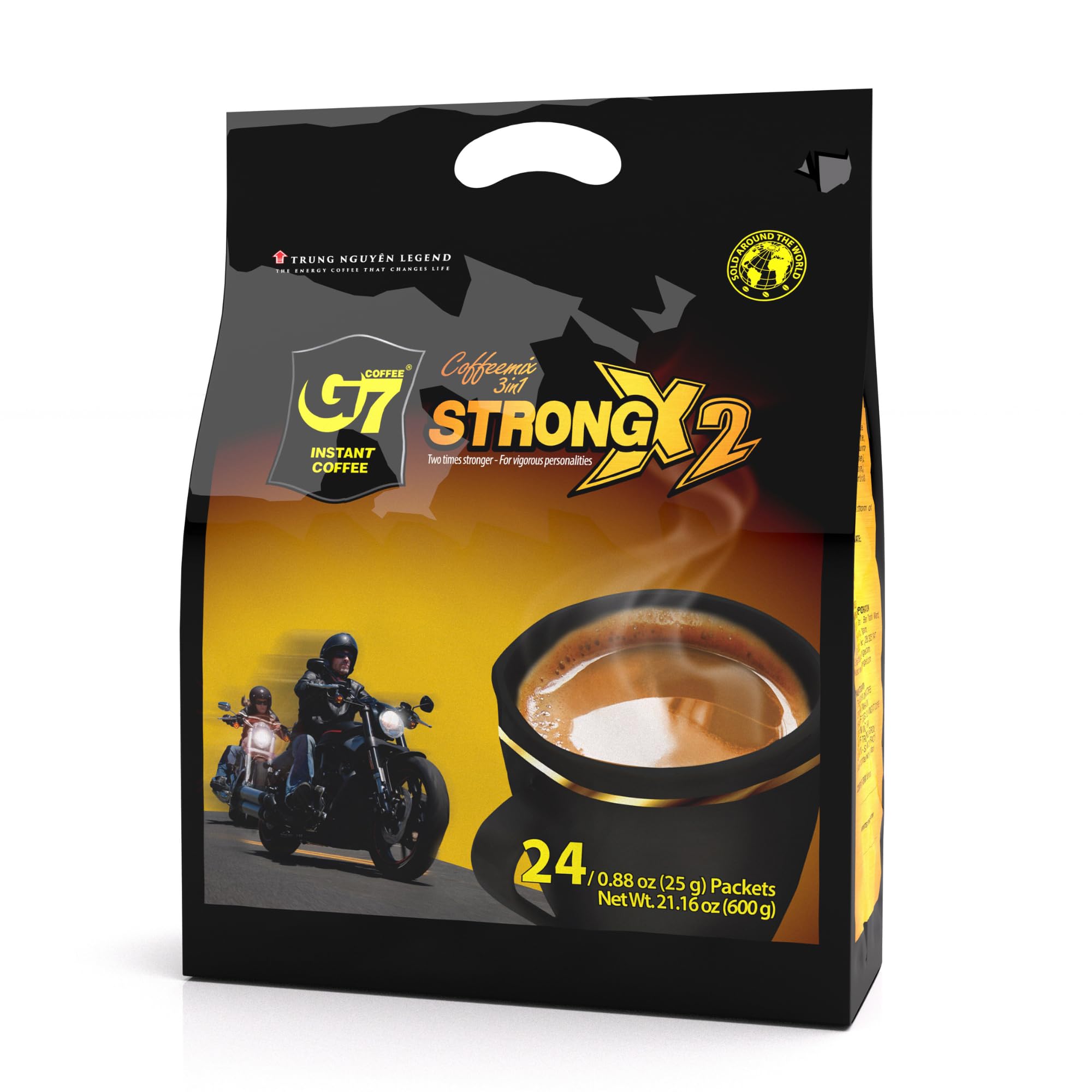 TRUNG NGUYEN Legend G7 3-in-1 sticks with rich aroma for quick energy.