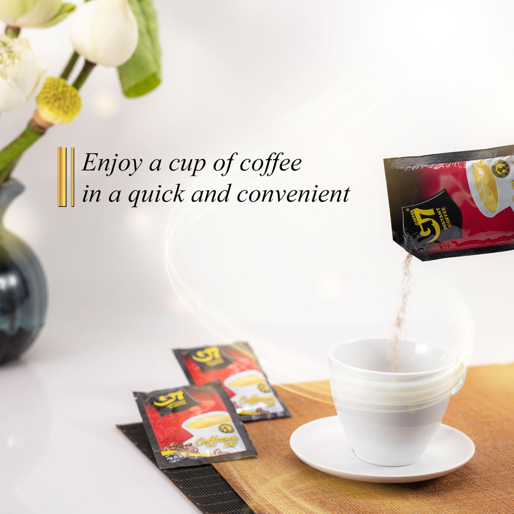 TRUNG NGUYEN Legend G7 compact pack preserves flavor for everyday use anywhere.