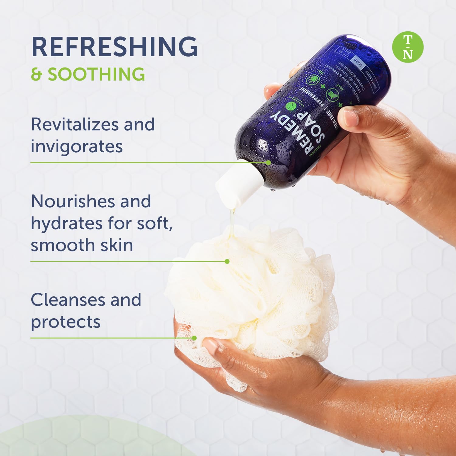 Truremedy Naturals Tea Tree Body Wash packaging on display for everyday cleansing