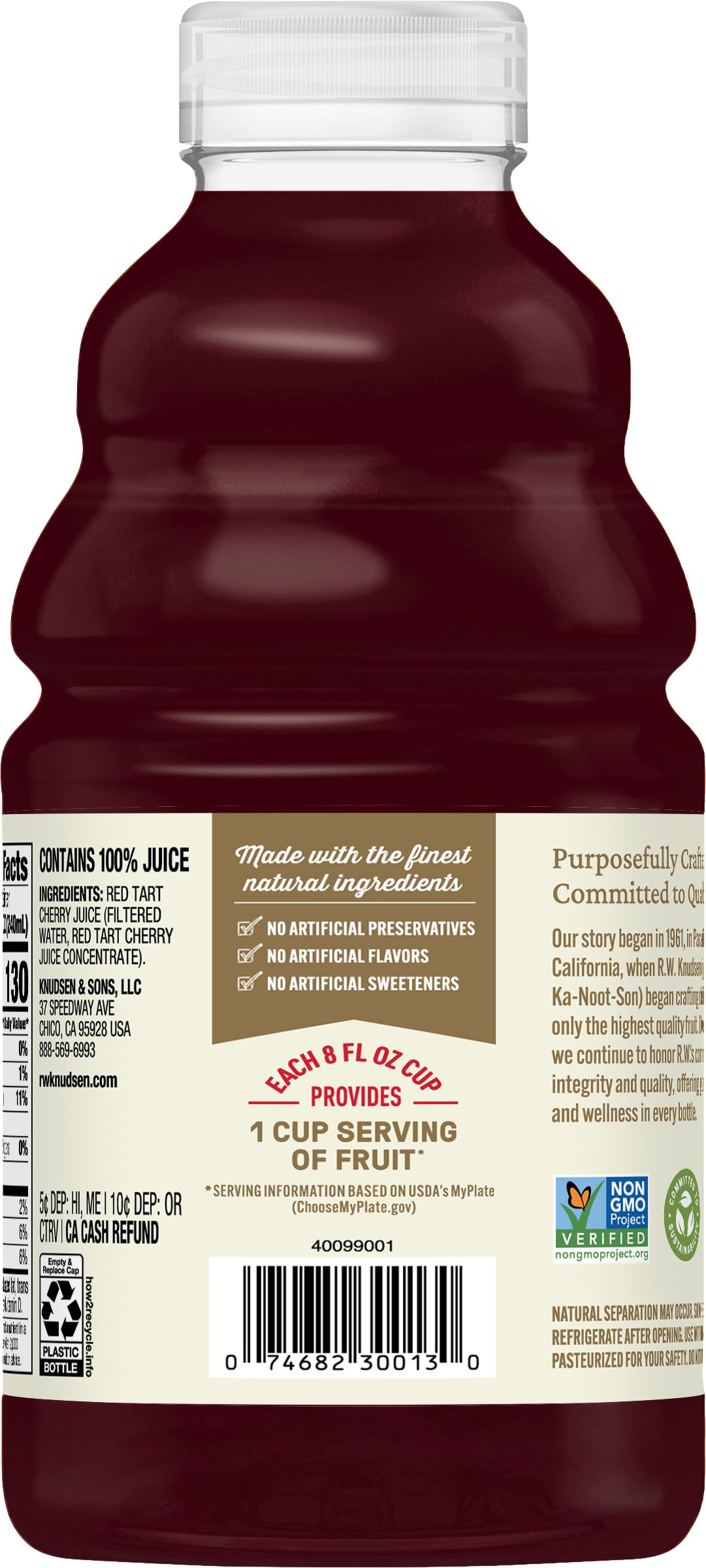 Smoothie-ready tart cherry juice blended into a bright morning drink.