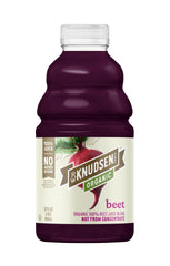 truRoots R.W. Knudsen organic beet juice bottle, ready for smoothies.