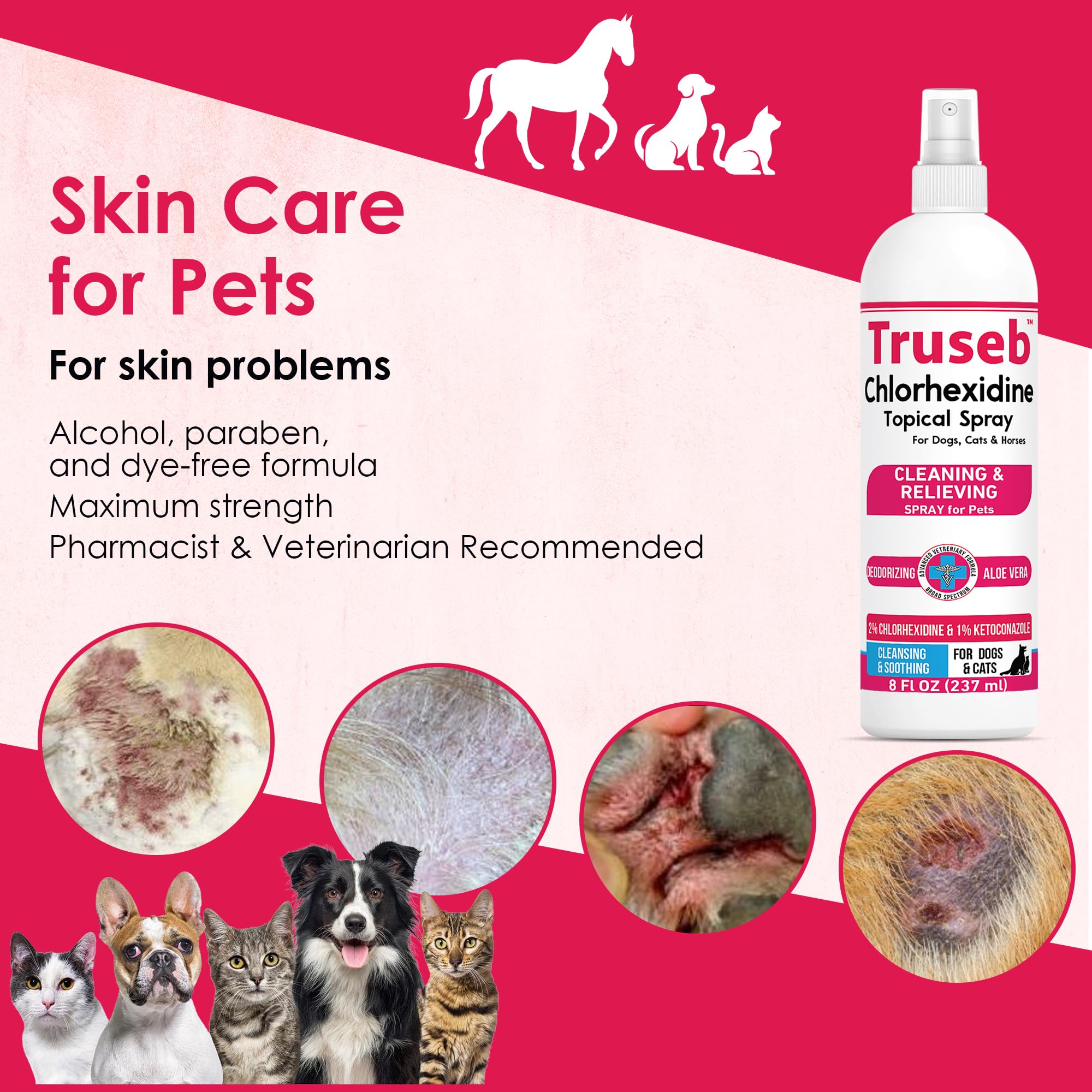 Truseb Aloe Vera gel component highlights soothing ingredient.