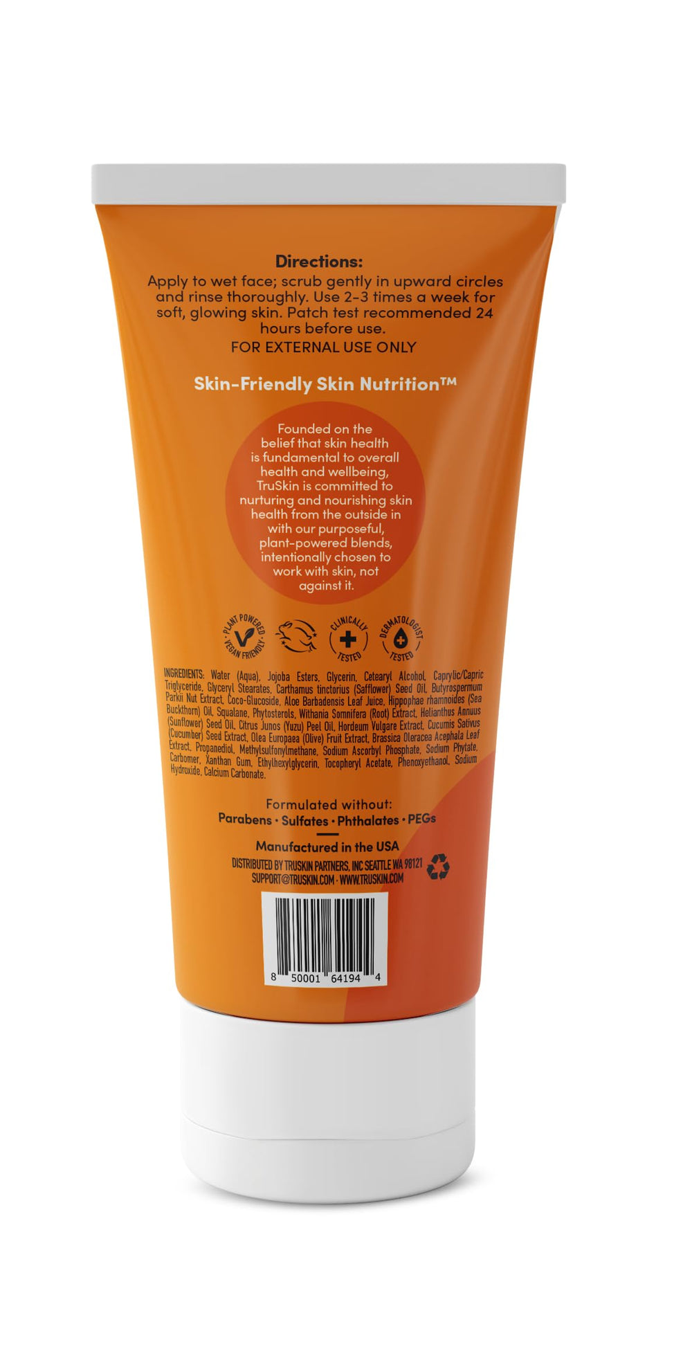 TruSkin vibrant bottle on clean surface implying brightening benefits