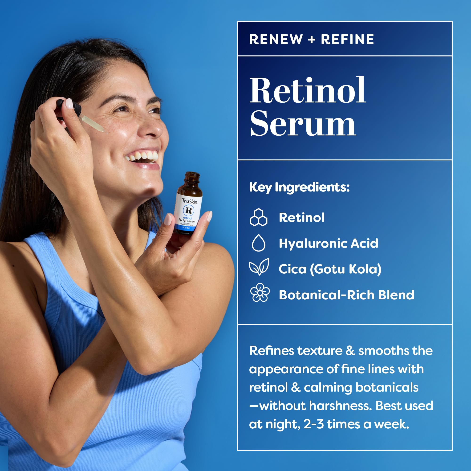 TruSkin Face Serum Trio closeup shows all three serums in one kit.