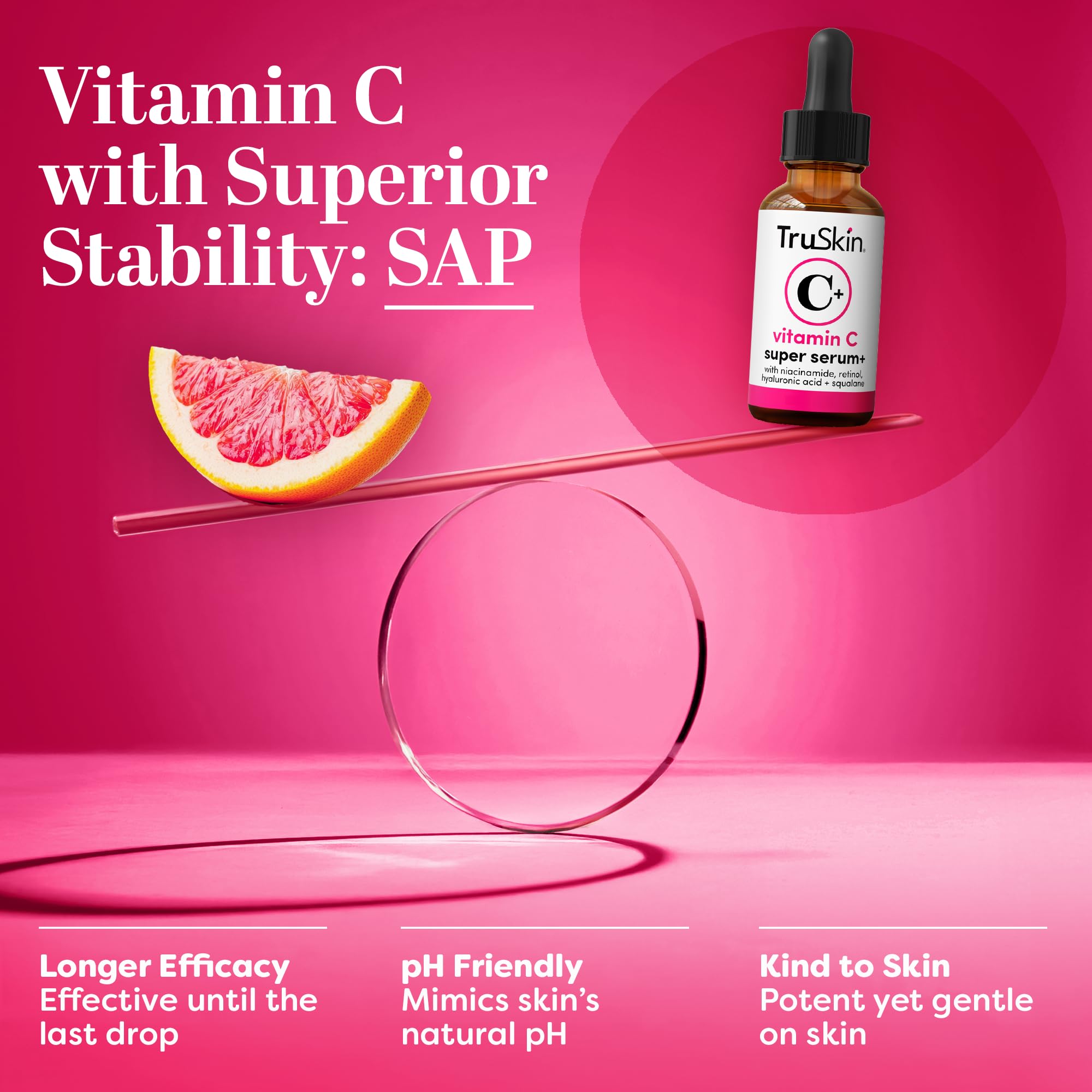 Ingredients including aloe vera, rosehip oil, and niacinamide for balanced skin