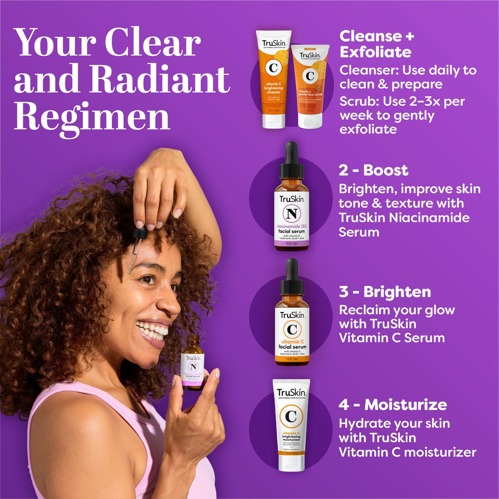 Aloe and vitamin E in TruSkin serum offering soothing hydration