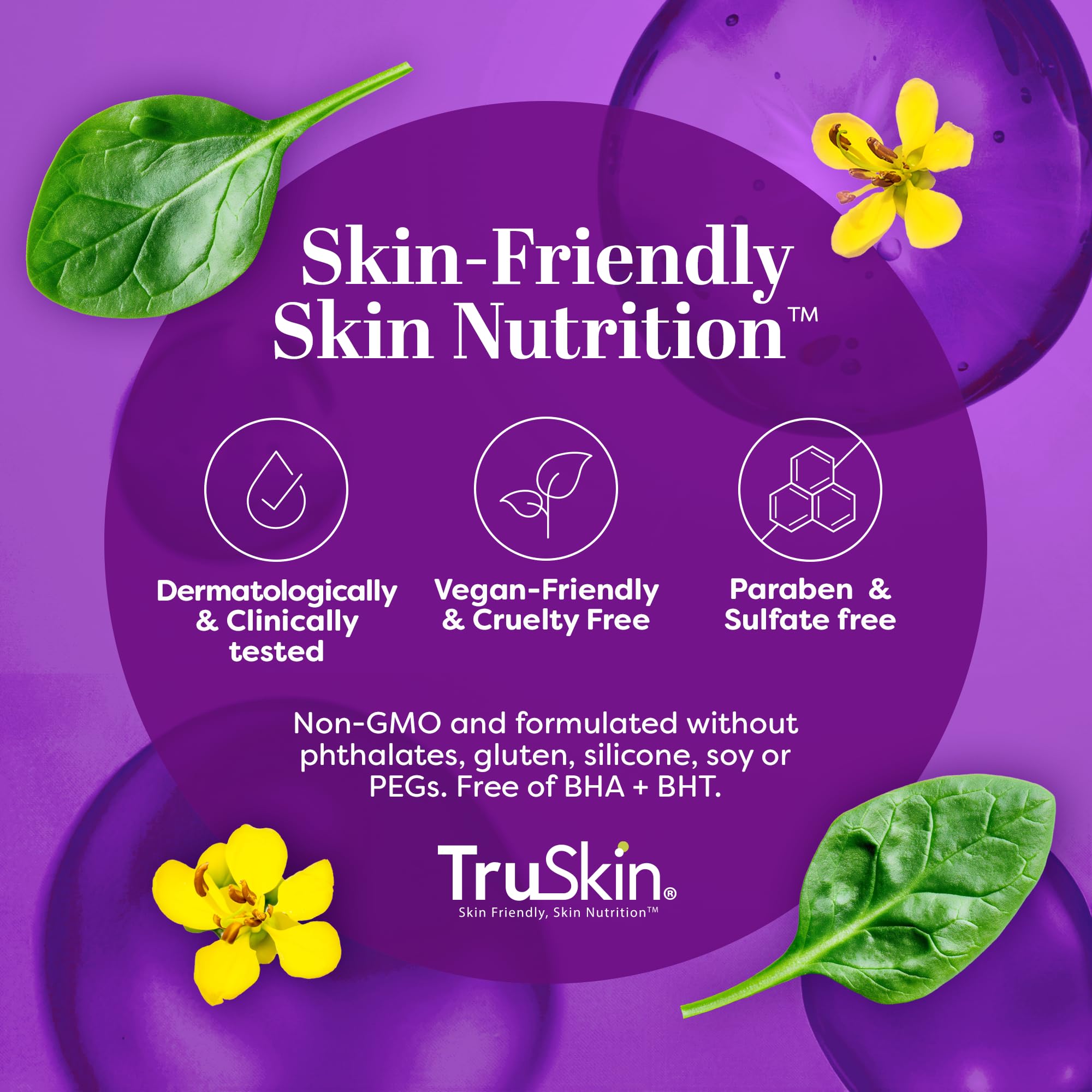 Packaging box shows TruSkin branding and clean formula