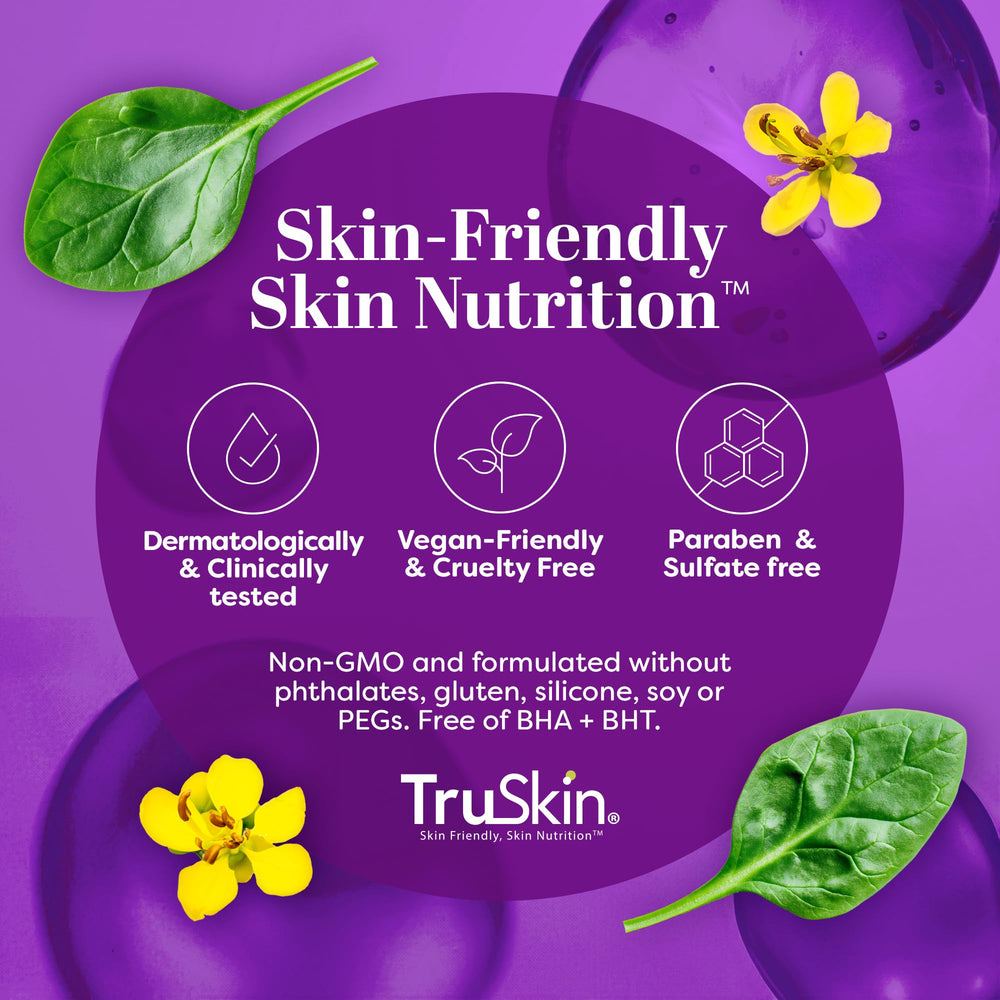 Packaging box shows TruSkin branding and clean formula