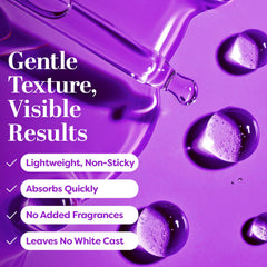 Swatches on skin showing improved uneven tone with TruSkin serum