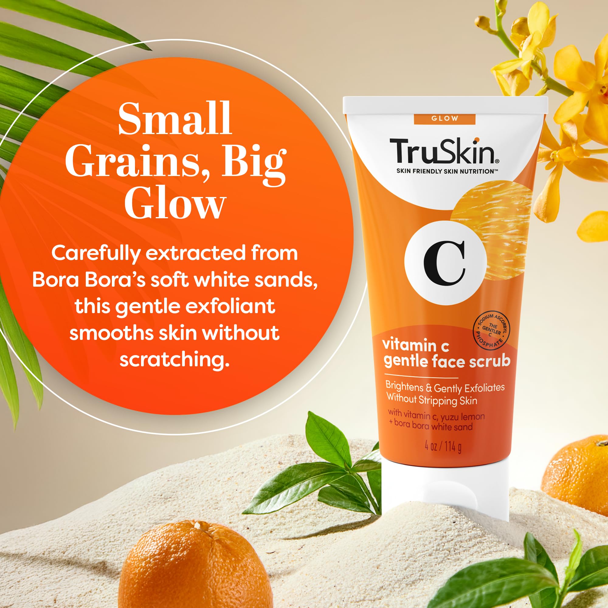 TruSkin post-exfoliation skin looks smoother and more even