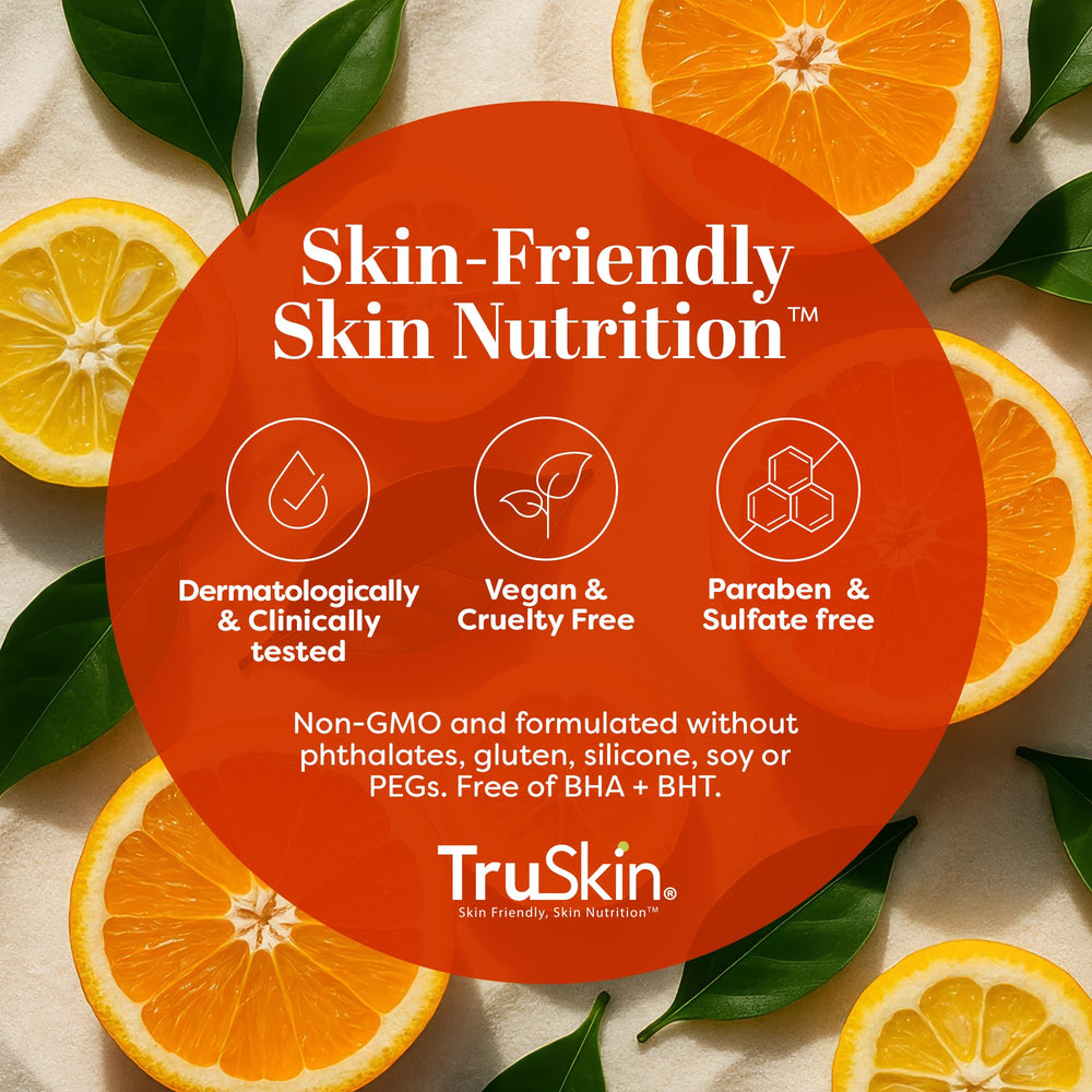 TruSkin spa-like setup suggests a daily skincare routine