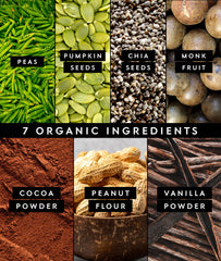 Truvani Organic certifications seal close-up reinforces organic, non-GMO sourcing.