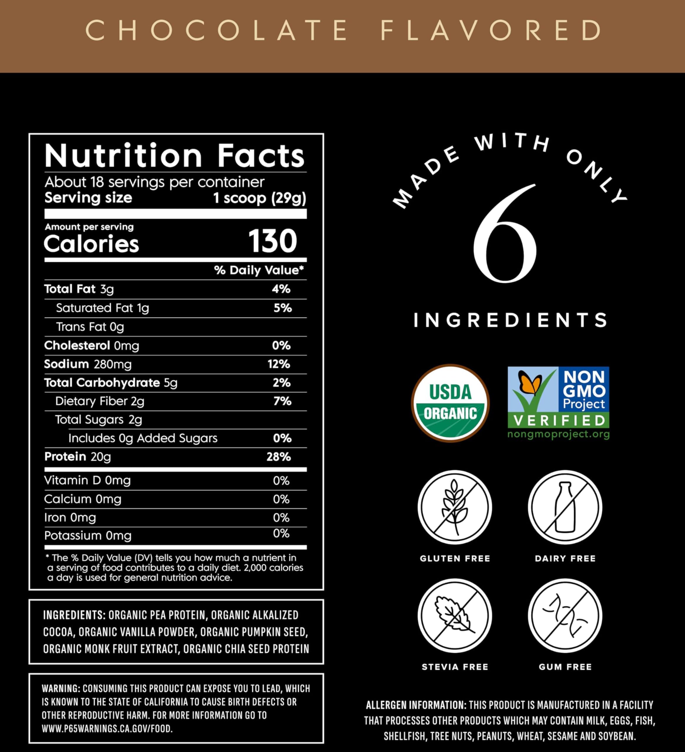 Truvani USDA Organic seal on packaging signals trusted, clean ingredients.