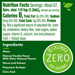 Truvia vanilla liquid sweetener near yogurt for quick flavor