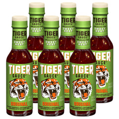 Try Me Tiger Sauce Original bottle in a six-pack for bold meals