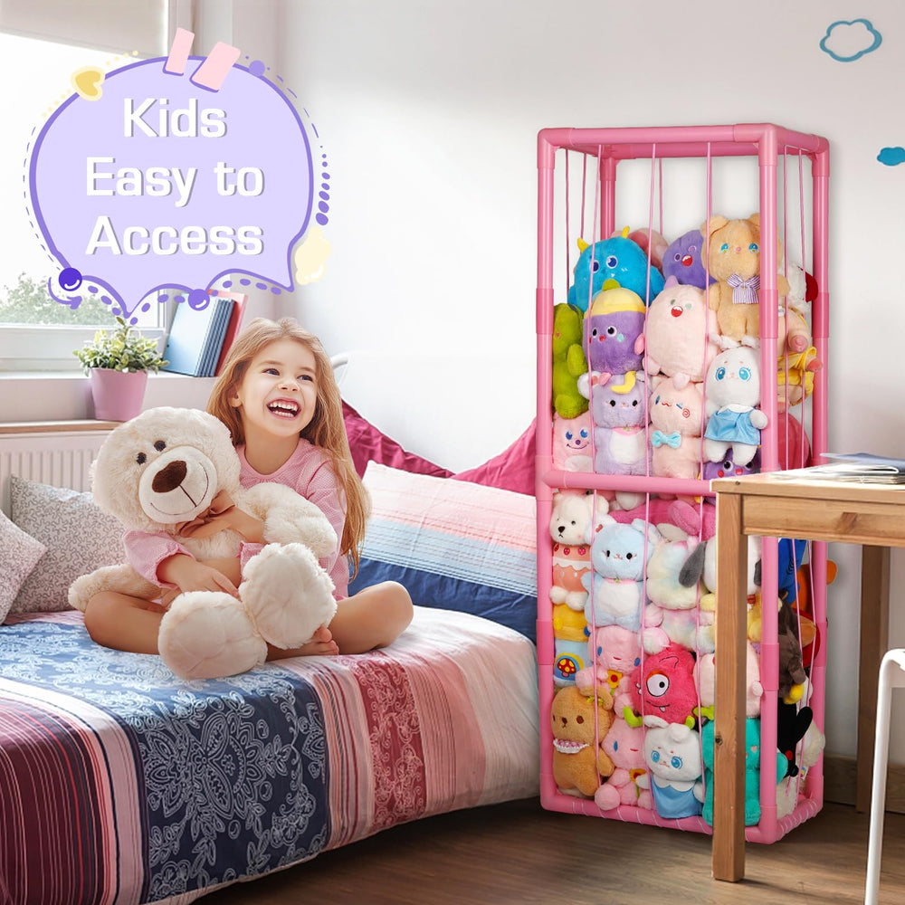 Trycooling holds 50-plus plush toys, reducing clutter and floor hazards.