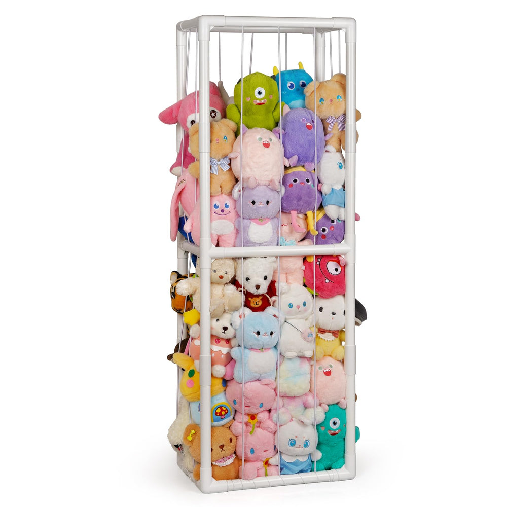 Trycooling stuffed animal storage cage front view shows roomy capacity