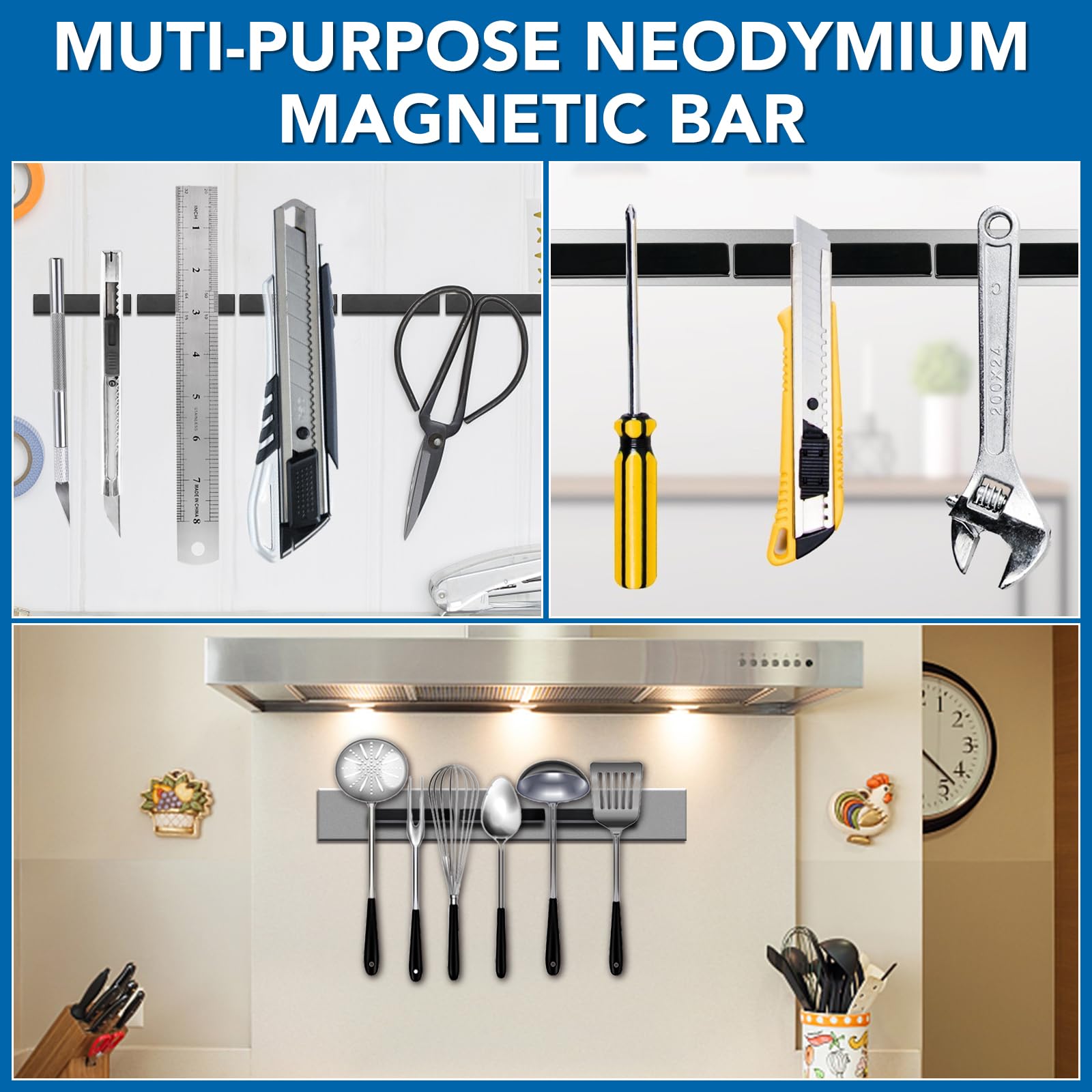 TRYMAG compact magnets ideal for kitchen organization and office storage.