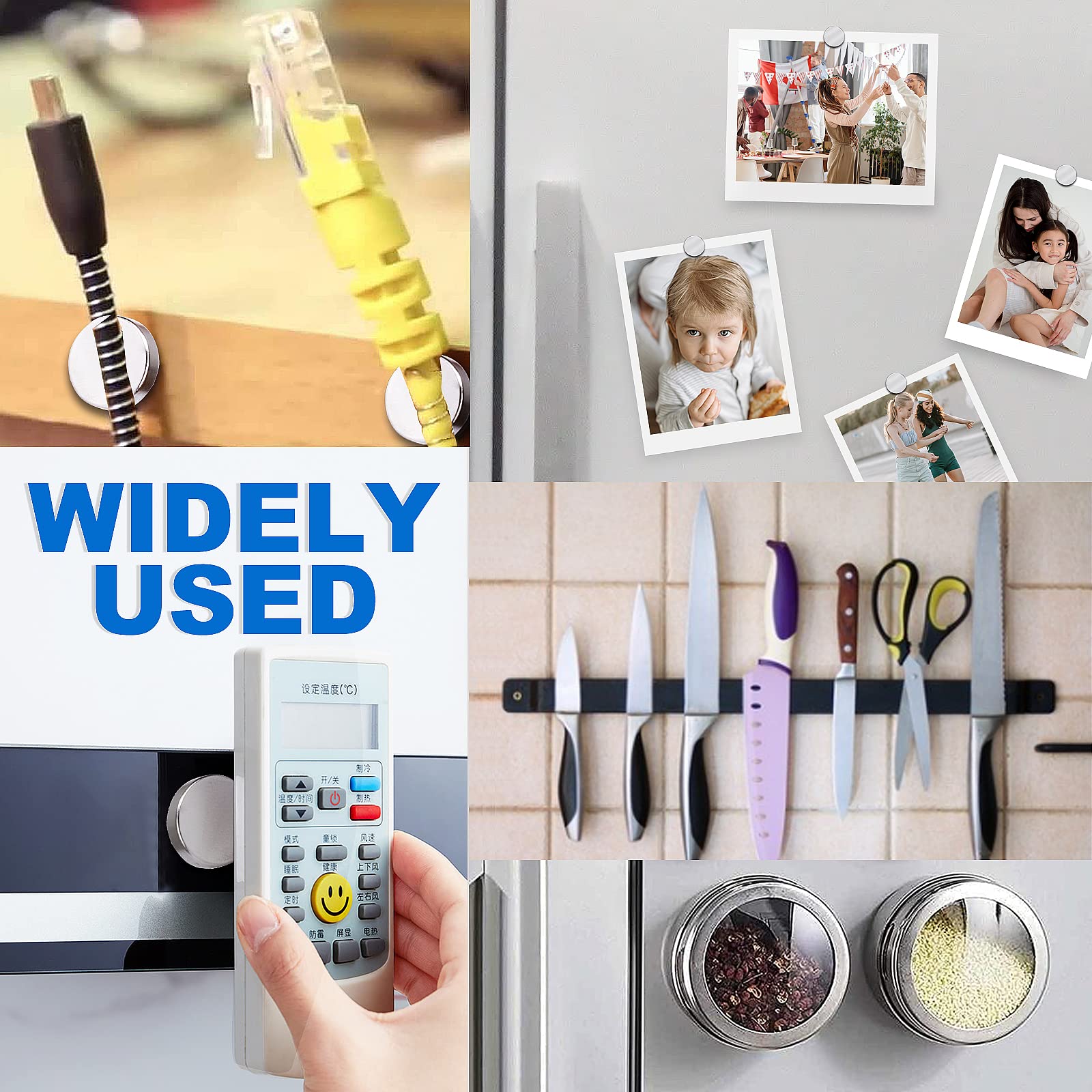TRYMAG compact round magnets suitable for fridge and workspace