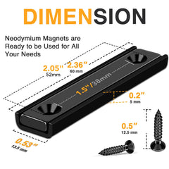 TRYMAG magnet with steel cup for enhanced durability and protection.