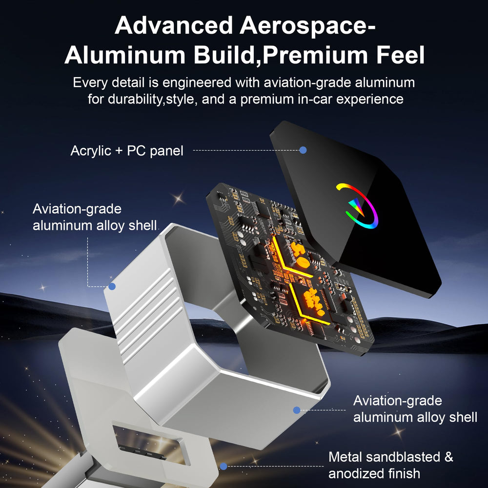 TRYSHOP aluminum alloy shell – rugged design and efficient heat dissipation.