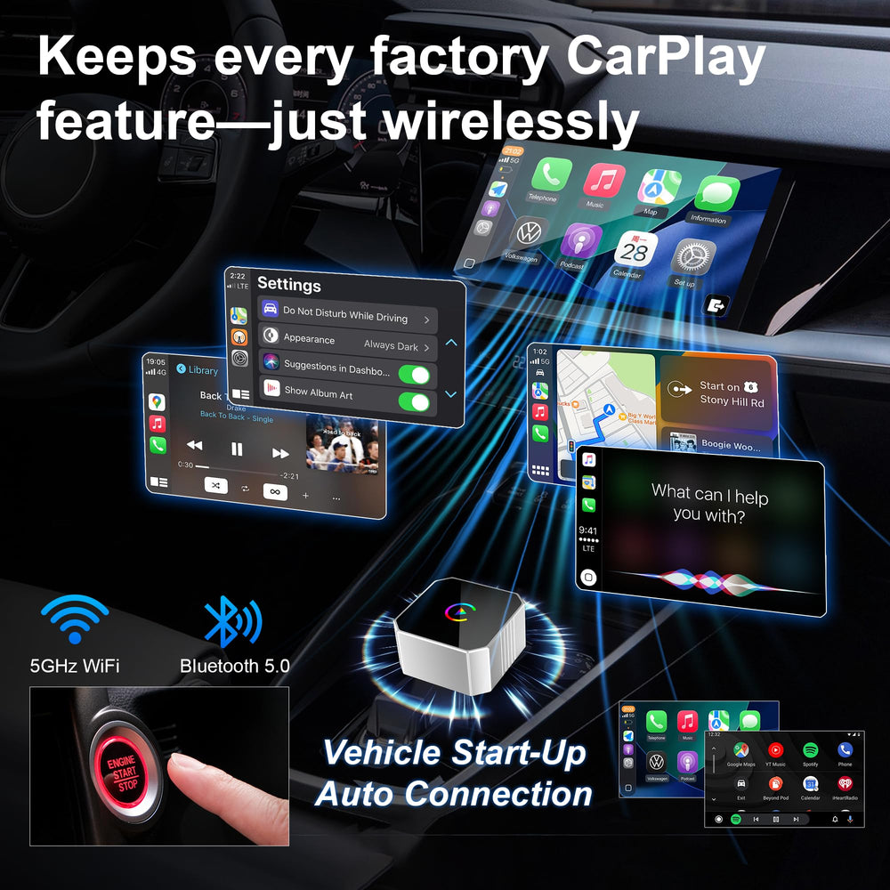 TRYSHOP compact design – dash installation demonstrates space-saving, clutter-free setup.