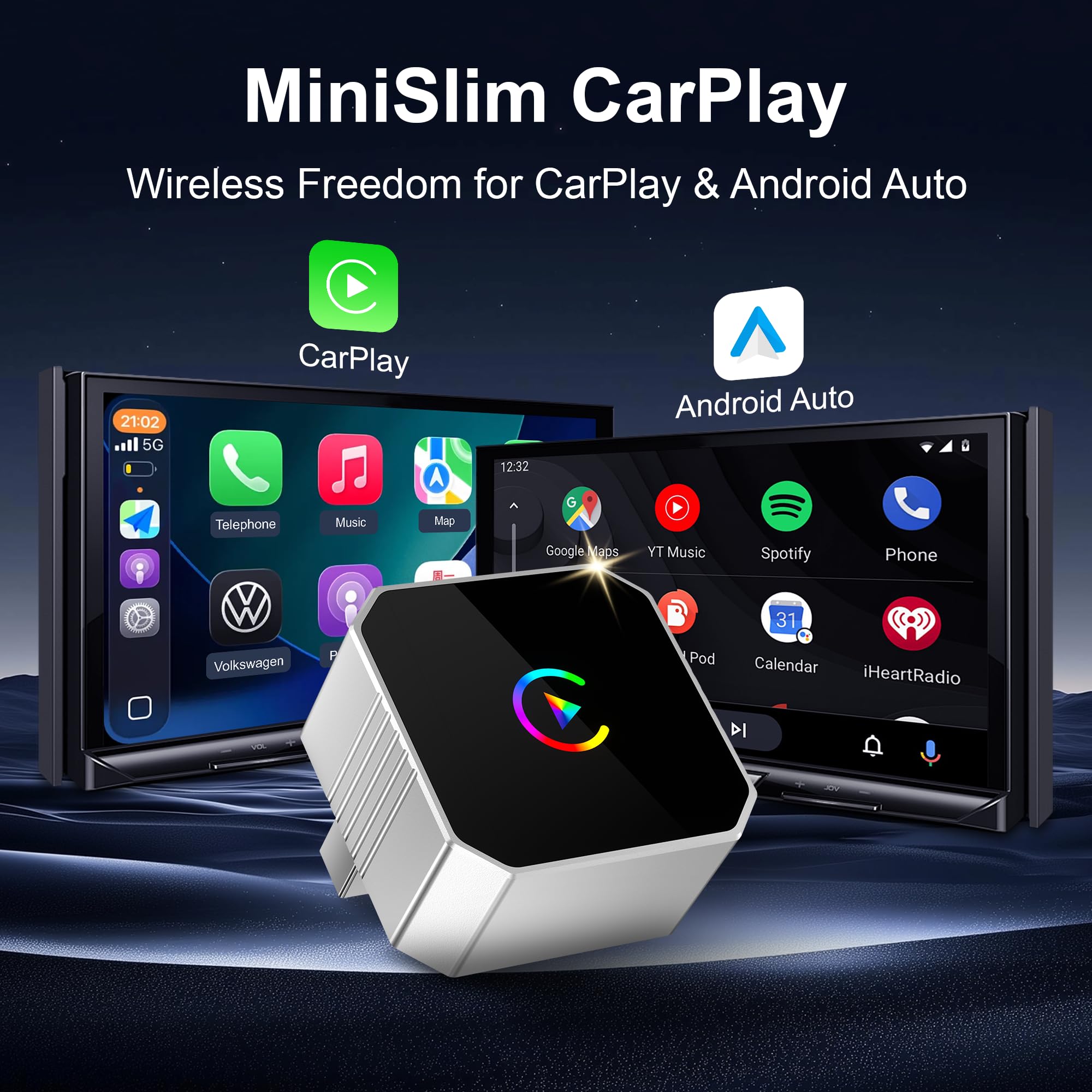 TRYSHOP USB-C adapter included – plug in easily to USB-C car ports.