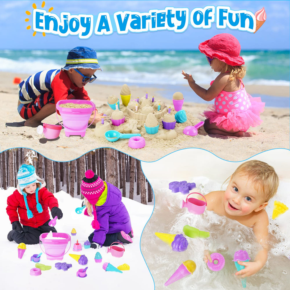TSDATOWR dessert molds set inspires creative sand projects.