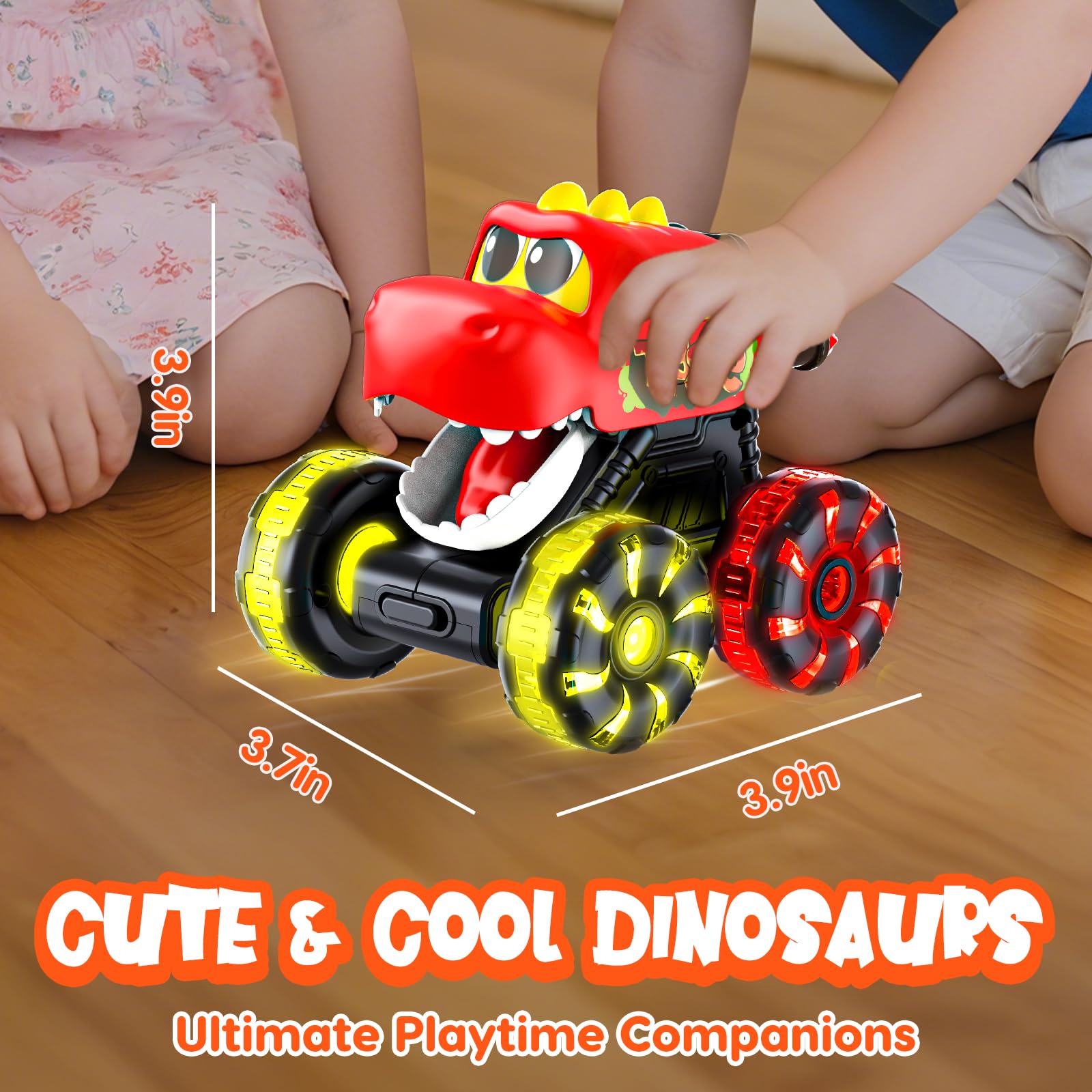 Tsomtto Monster Truck Durable ABS plastic for sturdy toddler toys