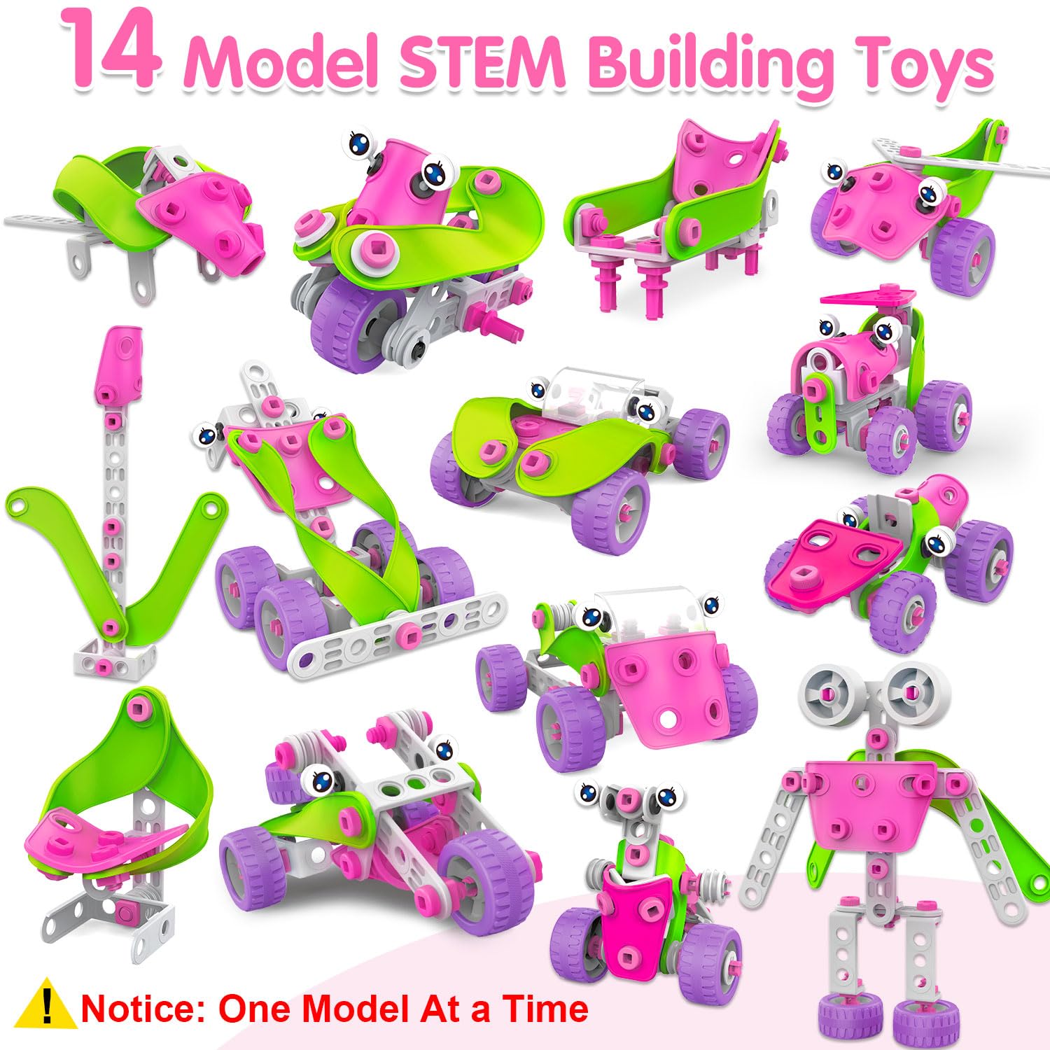 Tsomtto pink building flower model sparks design creativity and exploration