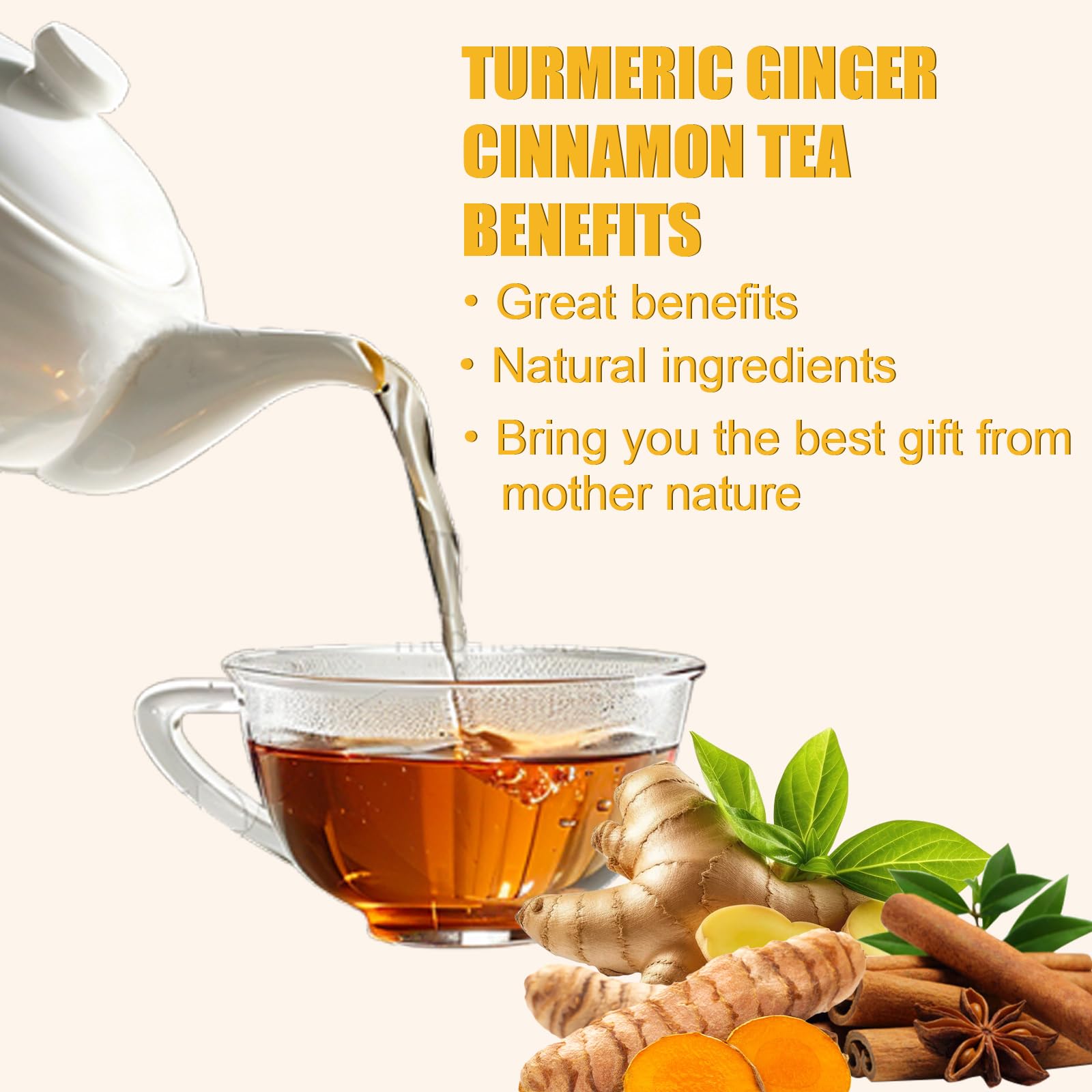 tsoneoo on-the-go tea bag preparation in hot water, quick calming cup