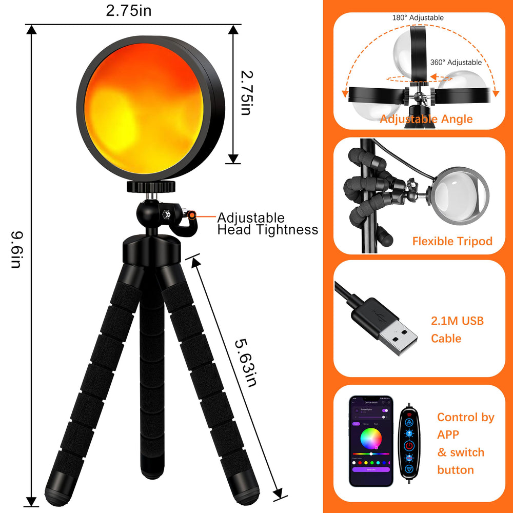 Tsrarey Sunset Lamp gift-ready packaging makes a trendy present.