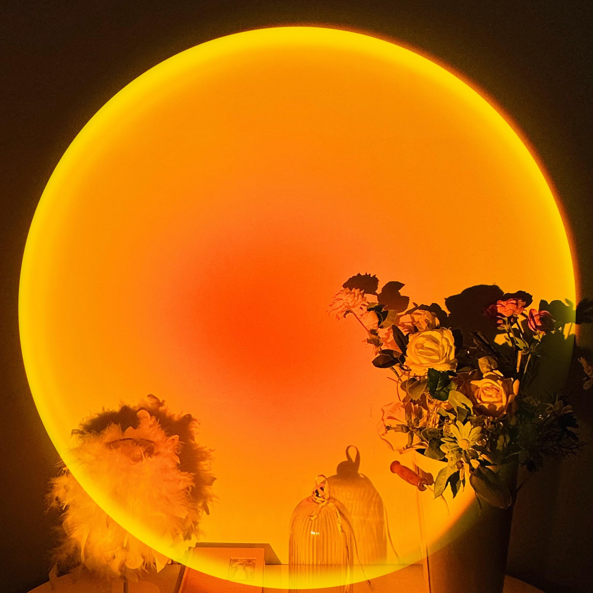 Tsrarey Sunset Lamp Projector rotation 180 degrees for versatile lighting angles