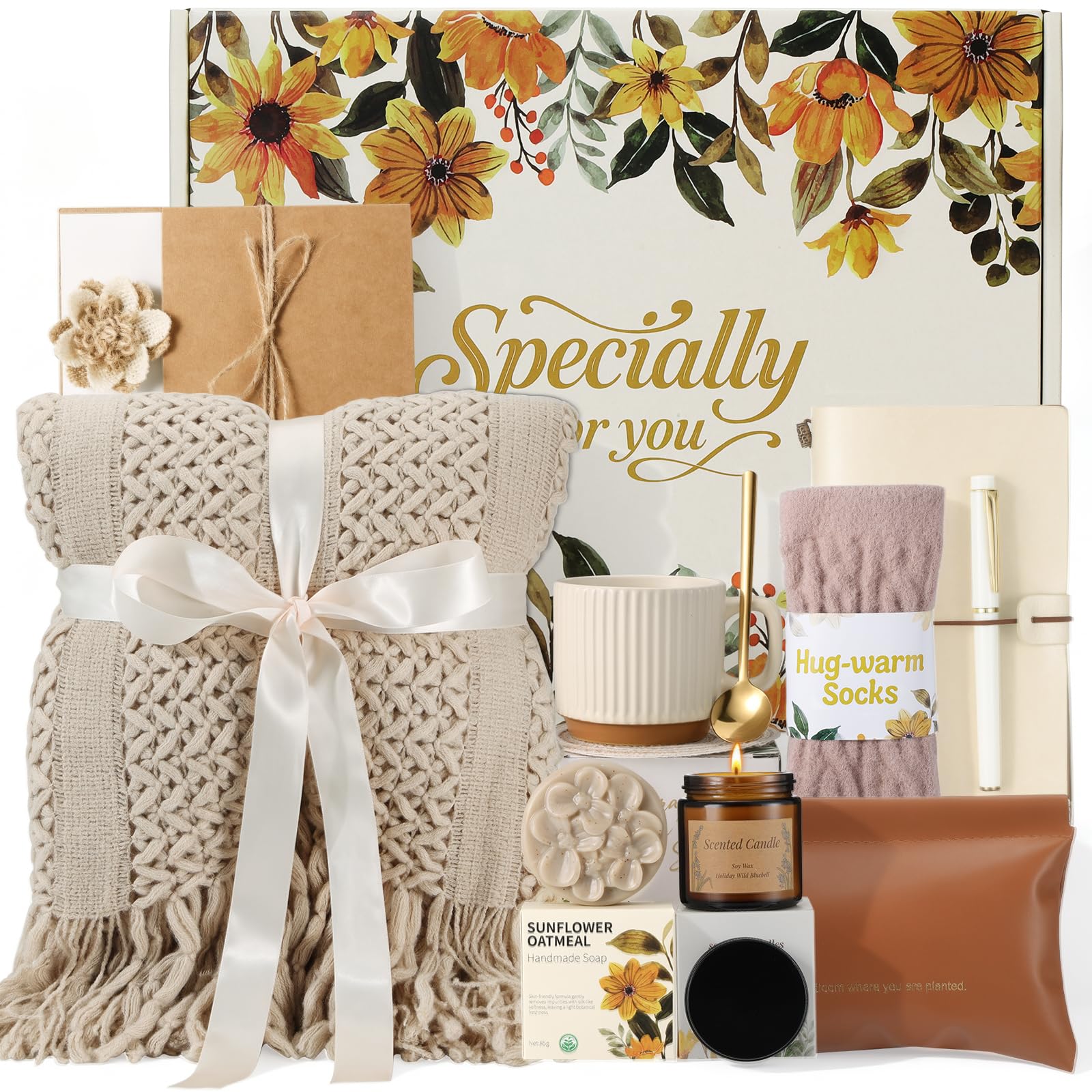 TsunNee khaki knitted tassel blanket for cozy evenings and relaxation