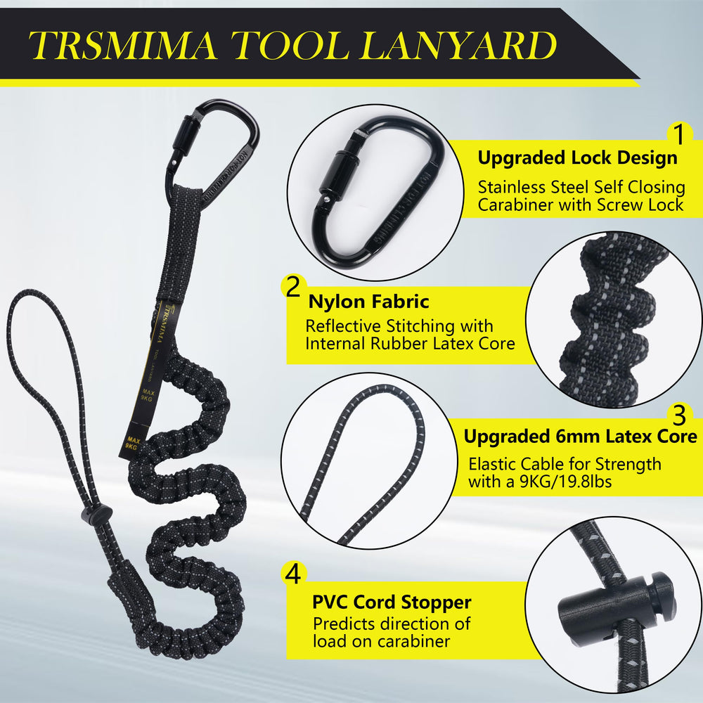TRSMIMA stretch tool leash maintaining tension to prevent drop hazards