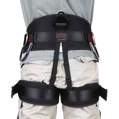 Close-up of side hooks on the Ttechouter harness for gear access