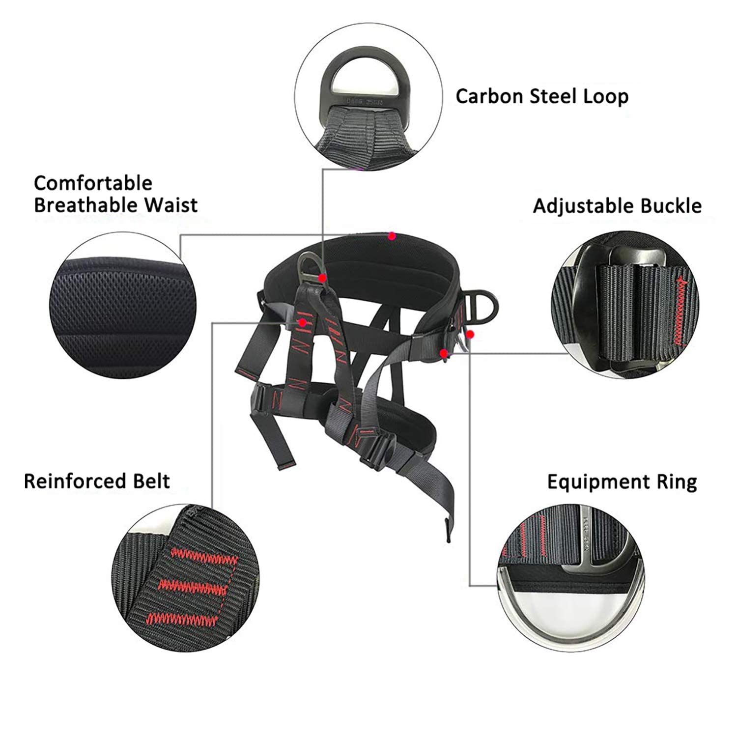 Supports up to 300 kg with 25 kN breaking strength
