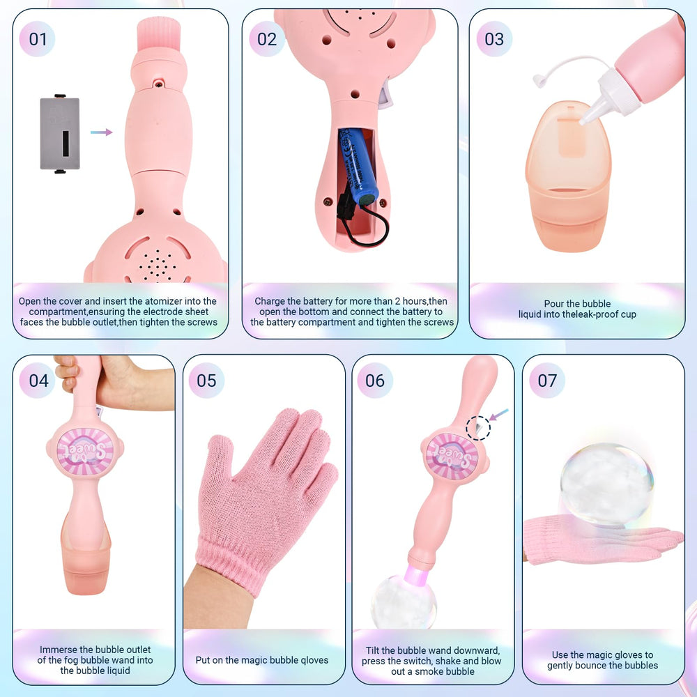 TTKADIY Elastic Bubble Fog Wand is ideal for outdoor play.