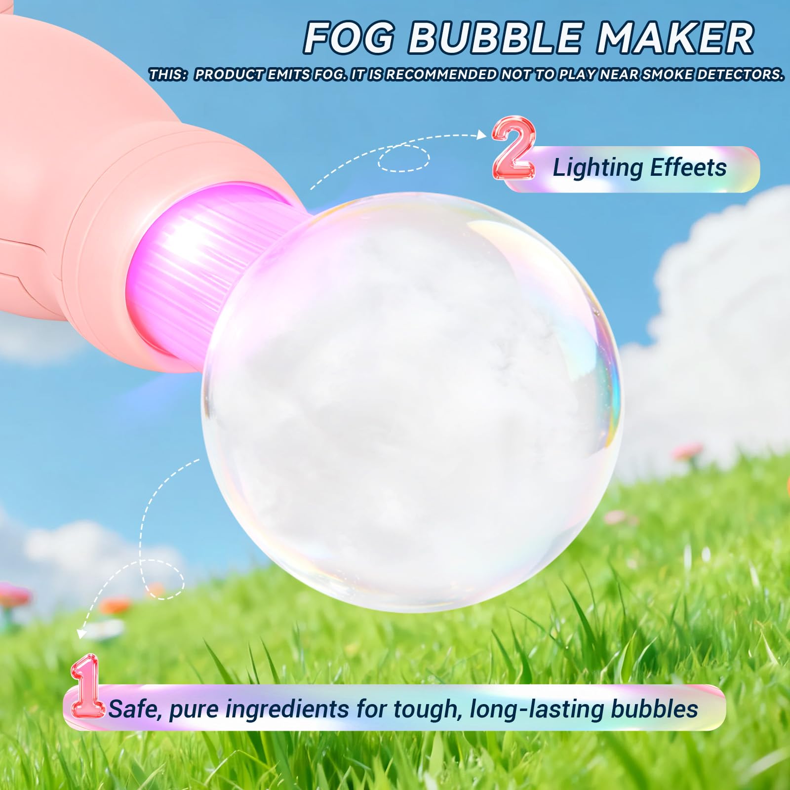 TTKADIY mist-filled bubbles create dreamlike visuals for imagination