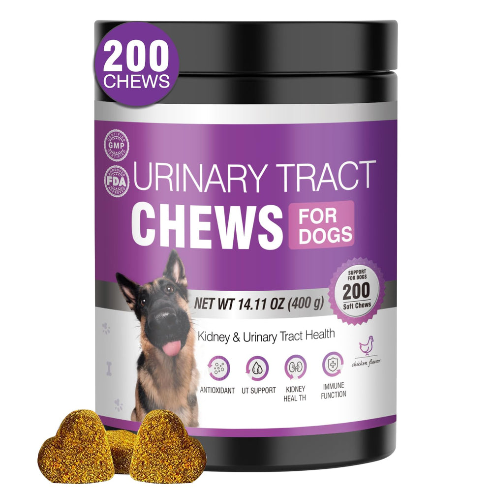 TTLXBL dog cranberry-chews bottle supports urinary health and bladder comfort.