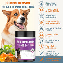 TTLXBL peanut butter-flavored dog vitamins chews for daily use.