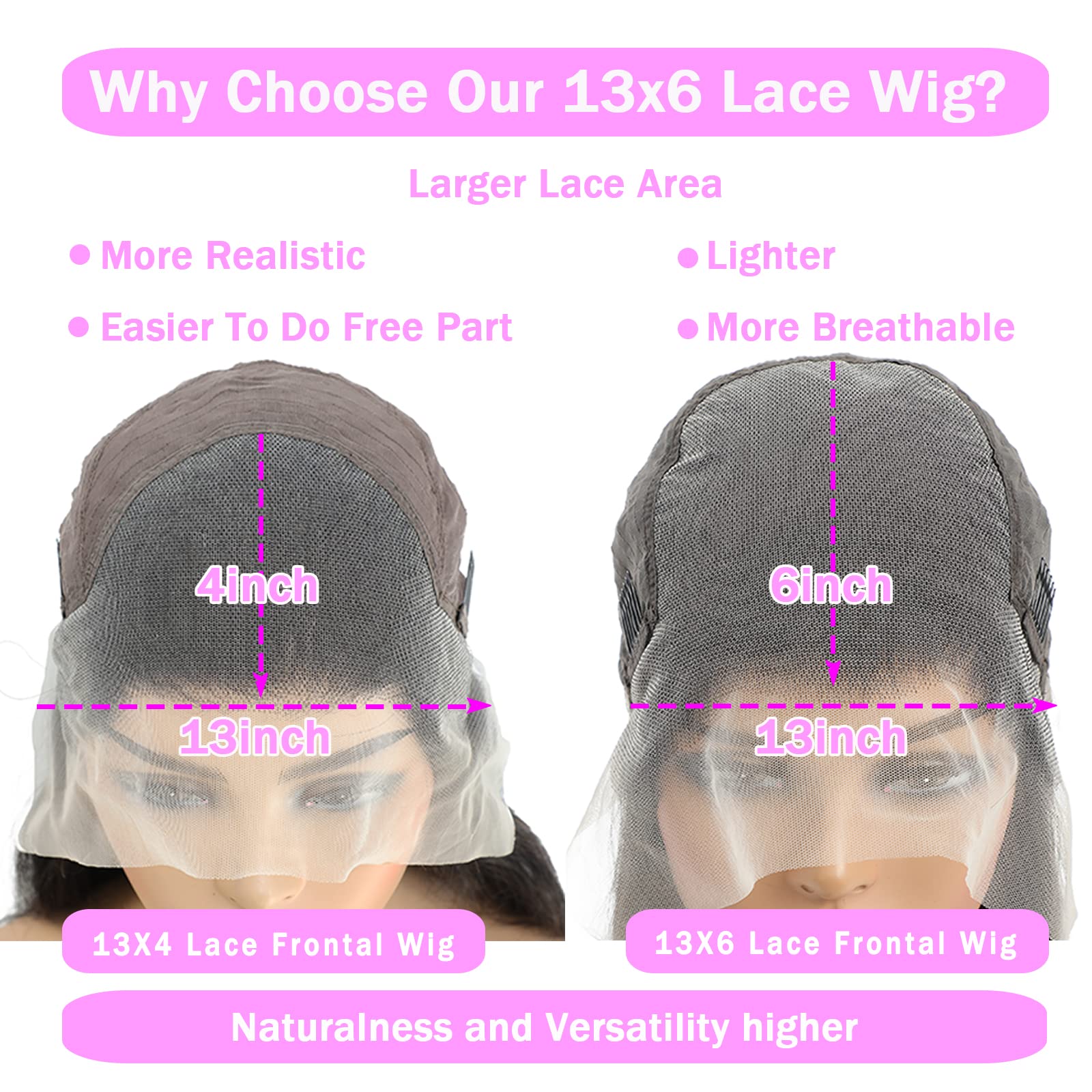 TTSMINS glueless lace front cap with adjustable straps for secure wear.