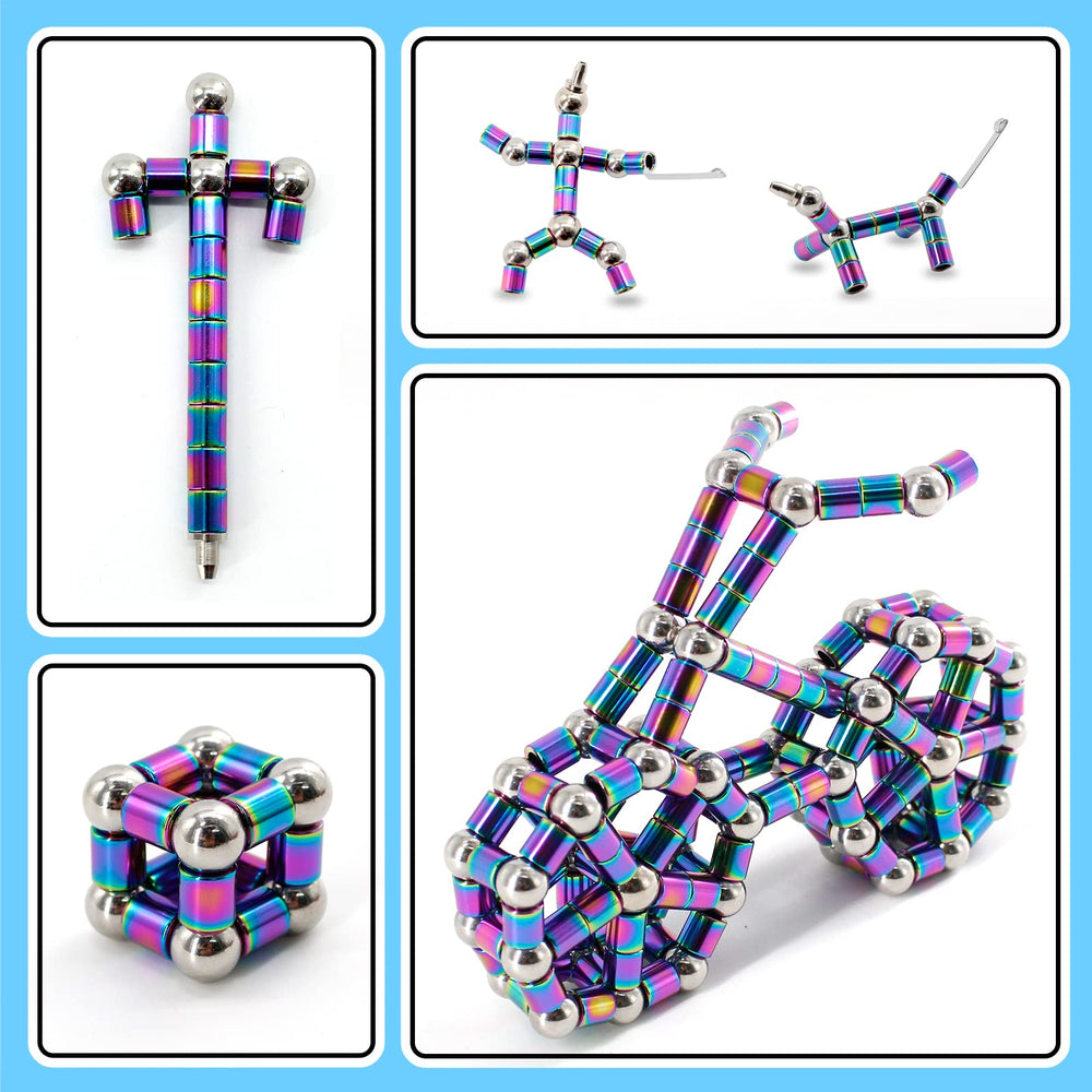 TTzycc magnetic pen with 10 large steel balls highlights tactile play for stress relief.