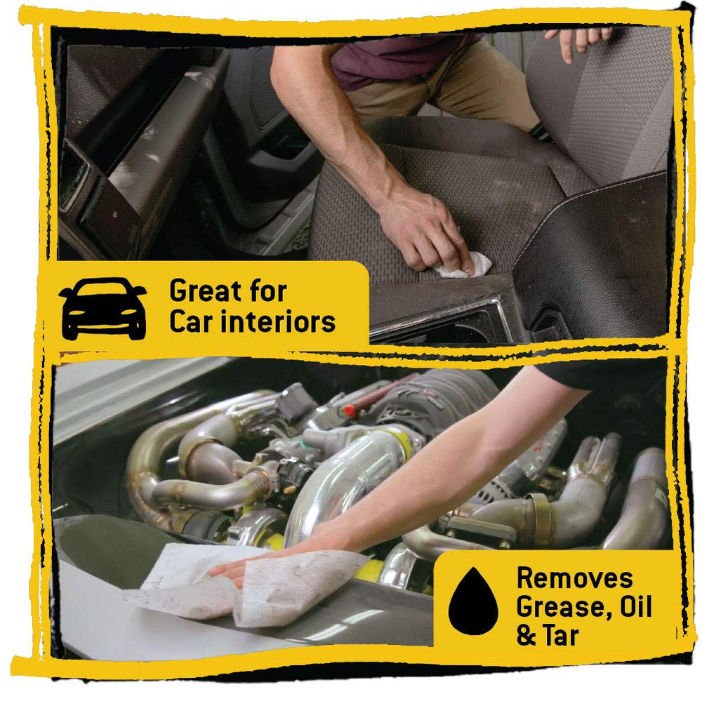 Tub O' Towels TW90 in automotive cleaning context for interior touchups.