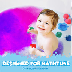 Tub Works Bath Color Fizzies dissolving tablet creates vibrant water color instantly